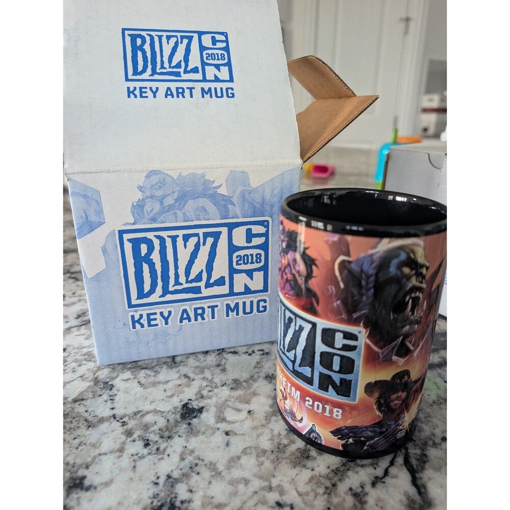 Rare Blizzcon 2018 EXCLUSIVE Ceramic Mug Coffee Cup  Blizzard Anaheim New In Box